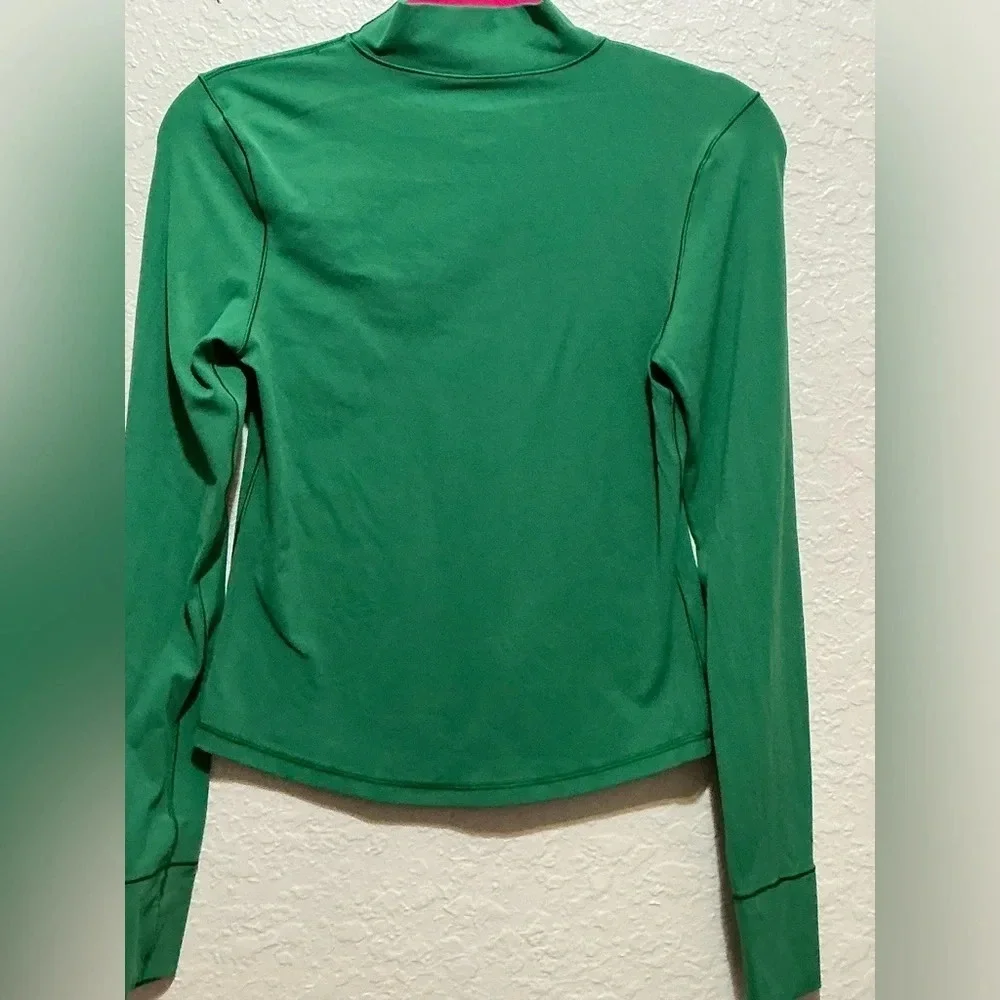 Offline by Aerie Green Mock neck Long Sleeve Top